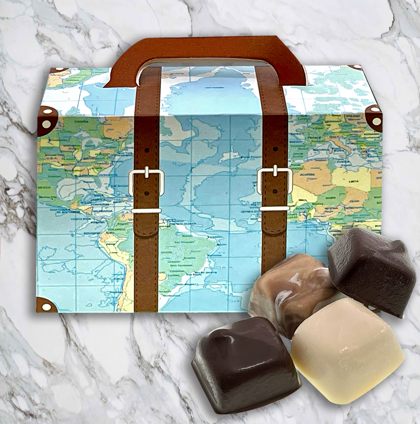 Welcome Suitcase Truffles Box