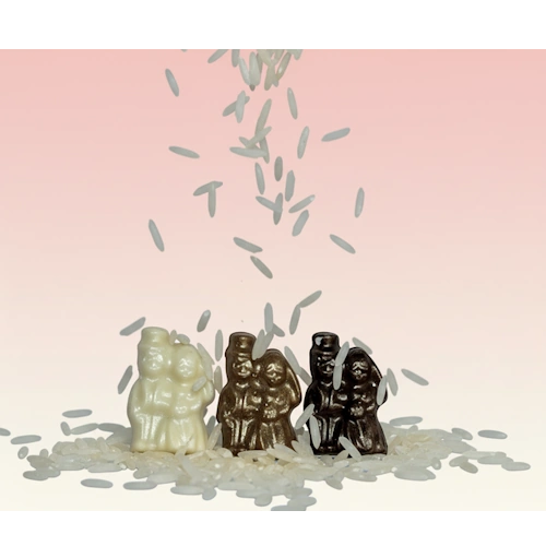 Bride & Groom Chocolates – 4 Piece Set