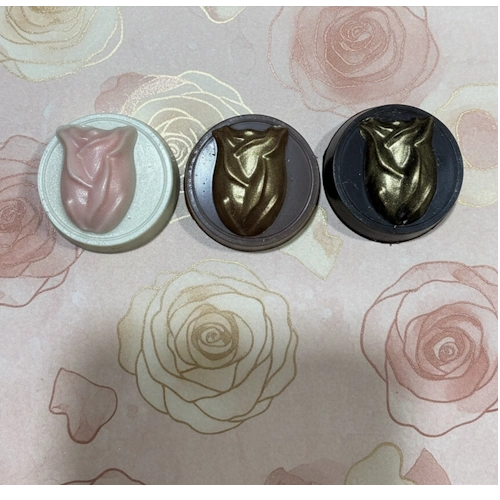Chocolate Dipped Flat Rose Buildable Sandwich Cookie