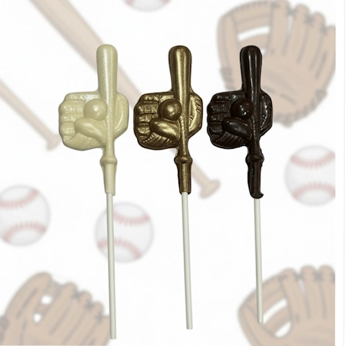 Baseball Hat & Mitt Chocolate Pop