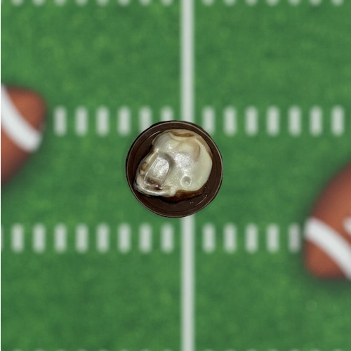 Chocolate Football Helmet Buildable Sandwich Cookie