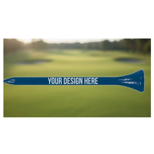 Tall Golf Tee with Color Logo