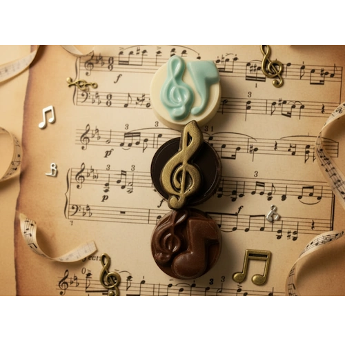 Chocolate Music Sandwich Cookies