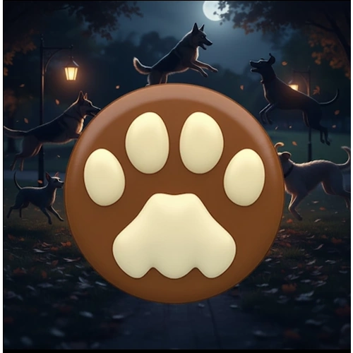 Chocolate Dipped Paw Print Sandwich Cookies