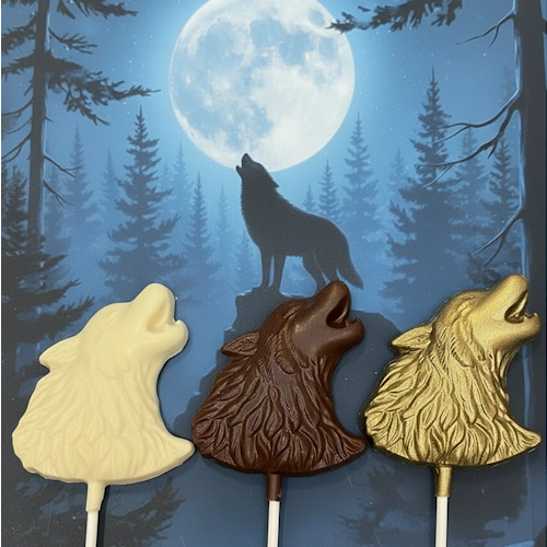 Howl Sweetly at the Moon - Chocolate Wolf Pop