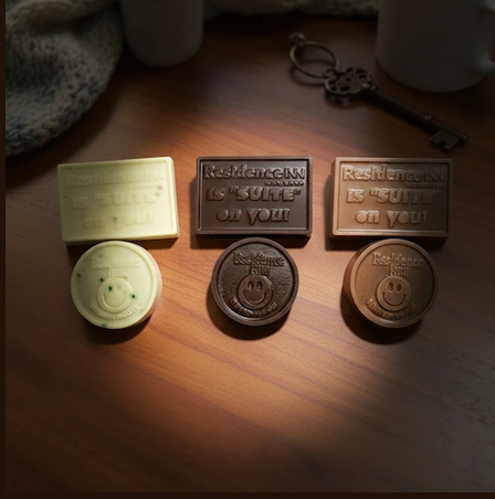 Residence Inn Logo Chocolate Dipped Sandwich Cookie