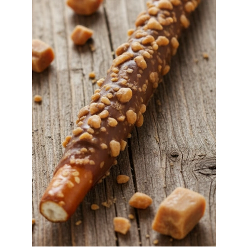 Chocolate Dipped Toffee Pretzel Rod