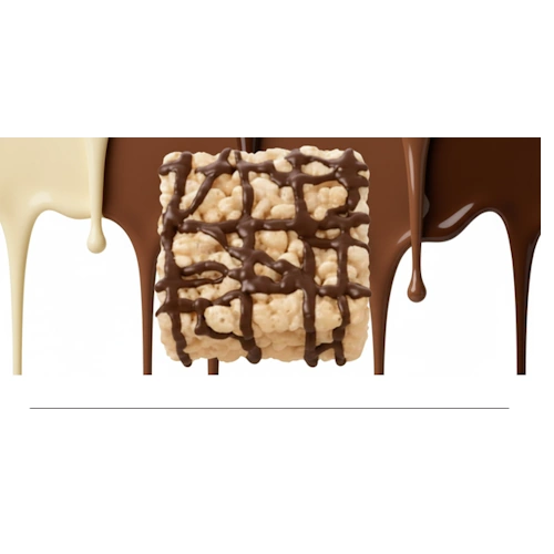 Chocolate Drizzle Rice Krispie Treat