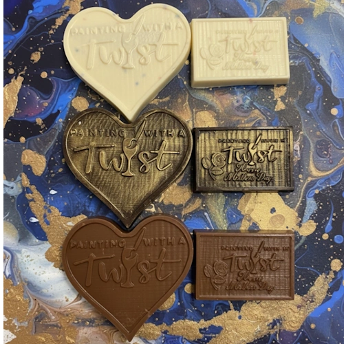 Painting with a Twist Logo Chocolate Plaque
