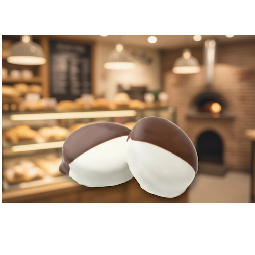 Black & White Chocolate Dipped Sandwich Cookie