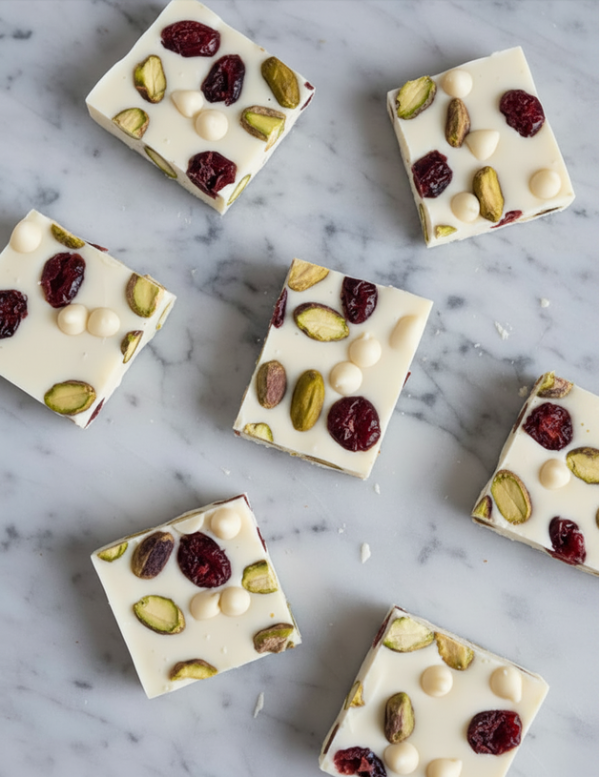 Cranberry & Pistachio Nut Bark