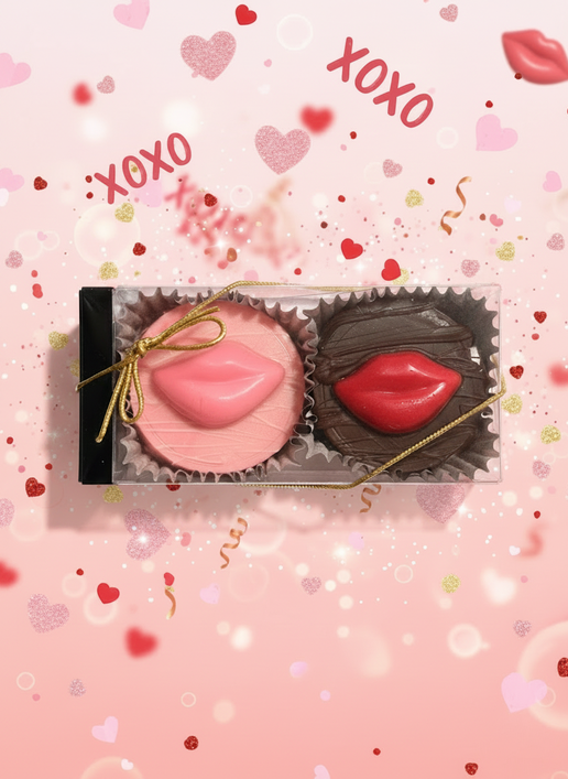 Two Piece Lip Cookie Box